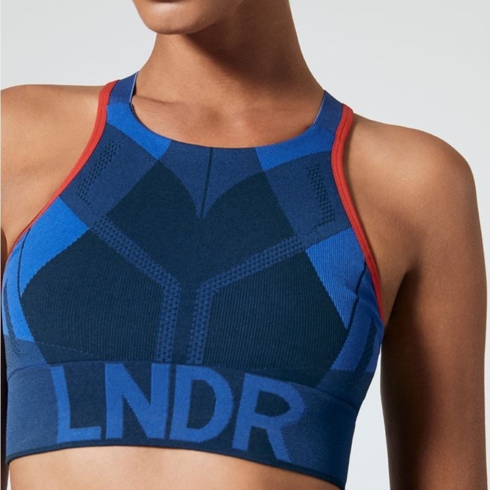 LNDR All Seasons Sports Bra Blue Patrol Size XS/S